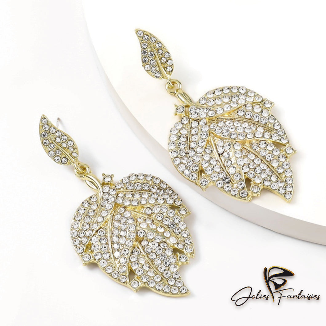 Boucles d'oreilles feuilles