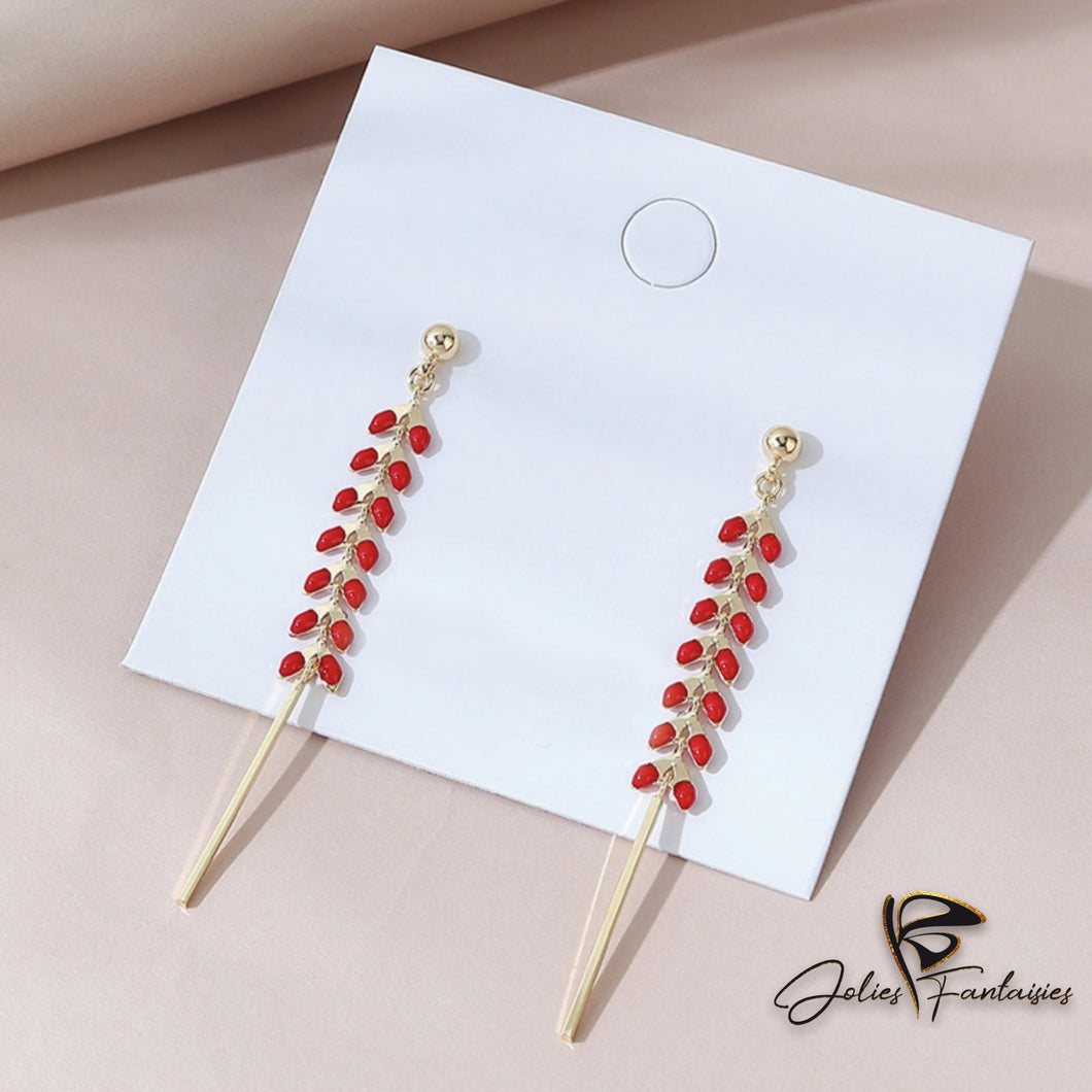 Boucles d'oreilles cuivre de couleur - Deux coloris disponibles