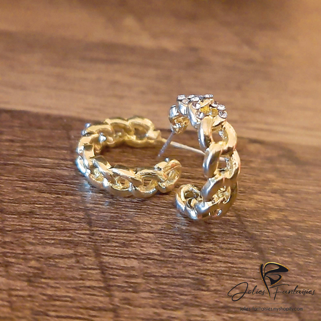 Boucle d'oreille maille