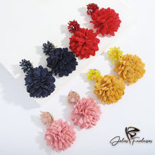 Charger l&#39;image dans la galerie, Boucles d&#39;oreilles en tissu - Quatre coloris disponibles
