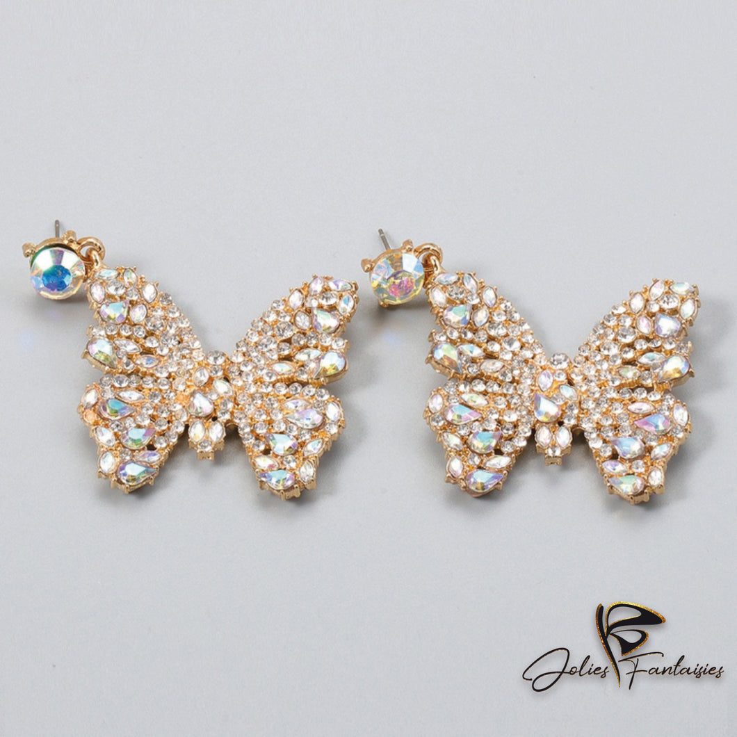 Boucles d'oreilles papillons - Deux coloris disponibles