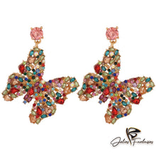 Charger l&#39;image dans la galerie, Boucles d&#39;oreilles papillons - Deux coloris disponibles
