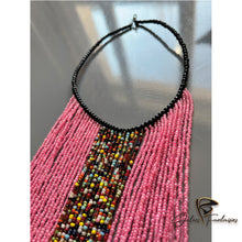 Charger l&#39;image dans la galerie, Collier de perles roses colorées
