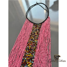 Charger l&#39;image dans la galerie, Collier de perles roses colorées
